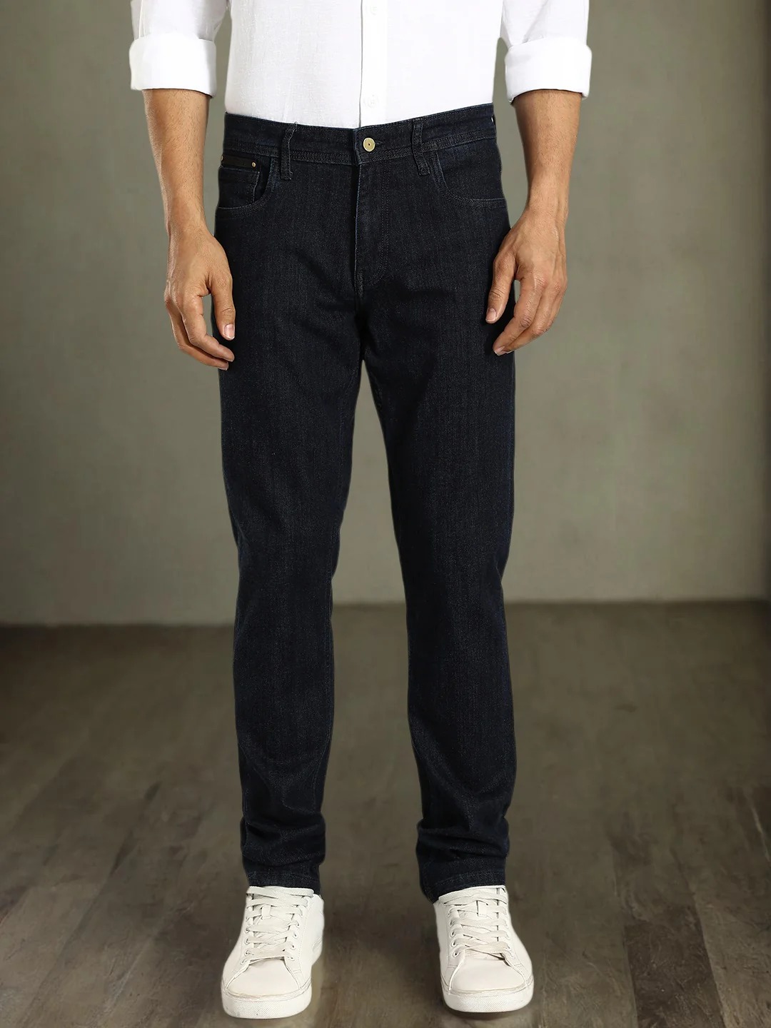 Indian Terrain Men Dark Blue Jeans